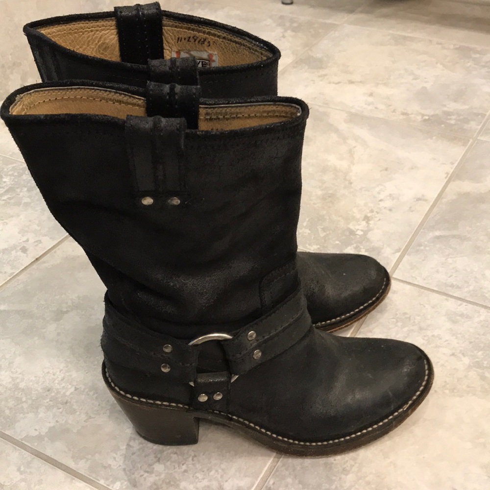 Frye pull on harness boots